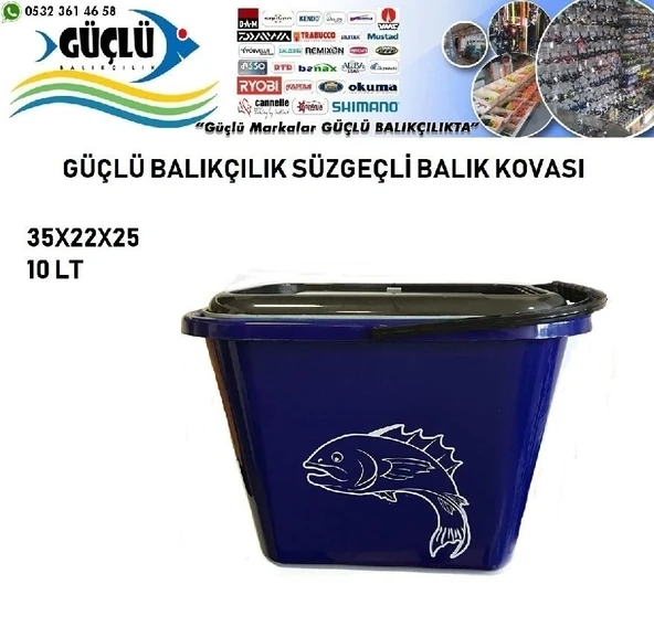 Süzgeçli Balık Kovası 10Lt - Resim 2