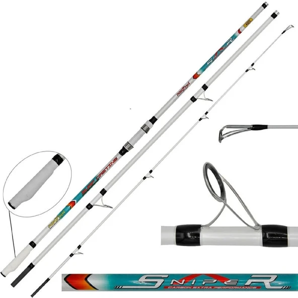 Portfish Sniper 425cm 300gr 3Parça IM8 Karbon Surf Kamış ürün görseli 1