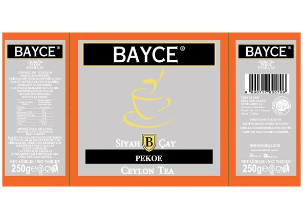 Bayce Pekoe Opp 250 GR - Resim 5