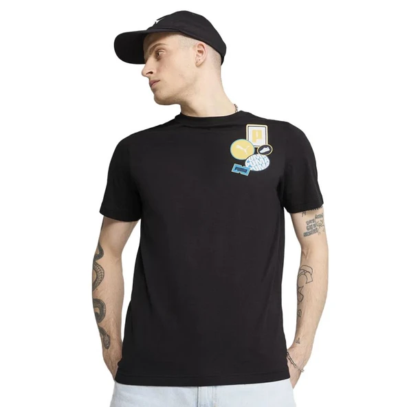 Puma Graphics Icon Unisex Siyah Günlük Stil Tişört 68482901 ürün görseli 1