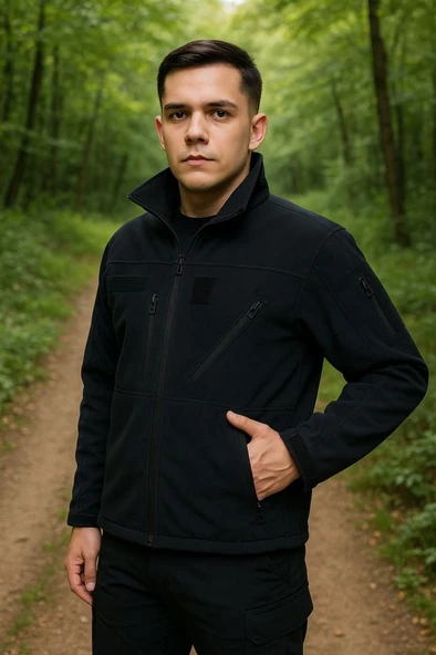 Single Sword Su ve Rüzgar Geçirmez Tactical Softshell Mont ürün görseli 1