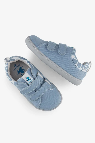 Hopfrög Smart Walker Recycled Canvas Eco Açık Mavi Barefoot Çocuk Ayakkabı H020902027 ürün görseli 1