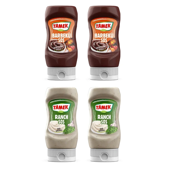 Tamek Barbekü Sos ve Ranch Sos 4 lü Set ürün görseli 1