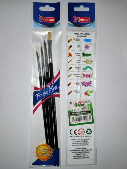 MIKRO ST. MF-SET-3 SULU VE YAGLI BOYA FIRC.2-4-6-6 ürün görseli 1