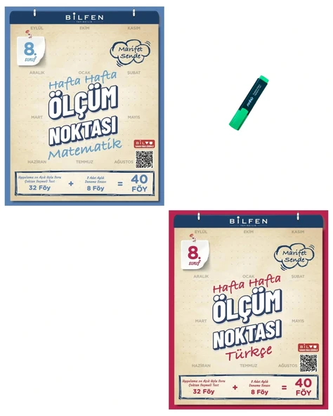 LGS 8. Sınıf Ölçüm Noktası Matematik ve Türkçe ürün görseli 1