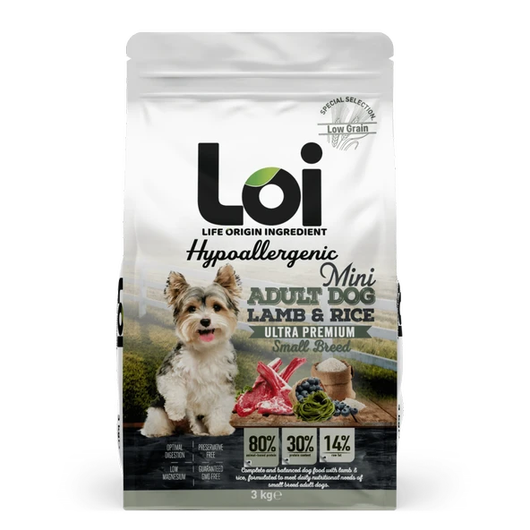 Loi Yetişkin Mini Irk Kuzu Etli Köpek Maması 3 Kg ürün görseli 1