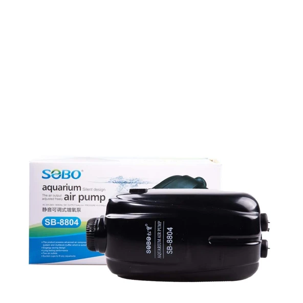 Sobo SB-8804 Çift Çıkışlı Hava Motoru 5W - 2 x 4 Lt/min ürün görseli 1