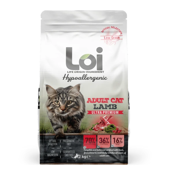 Loi Yetişkin Kuzulu Kedi Maması 2 Kg ürün görseli 1