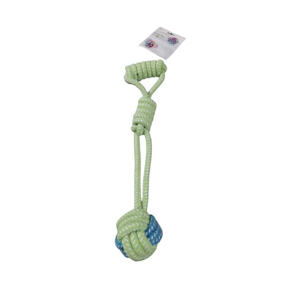 Cans TOY0010606 Tutma Saplı Lüx Halat Top Eğitim Oyuncak 40 cm ürün görseli 1