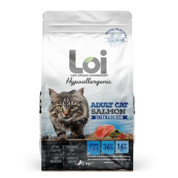 Loi Yetişkin Somonlu Kedi Maması 2 Kg ürün görseli 1