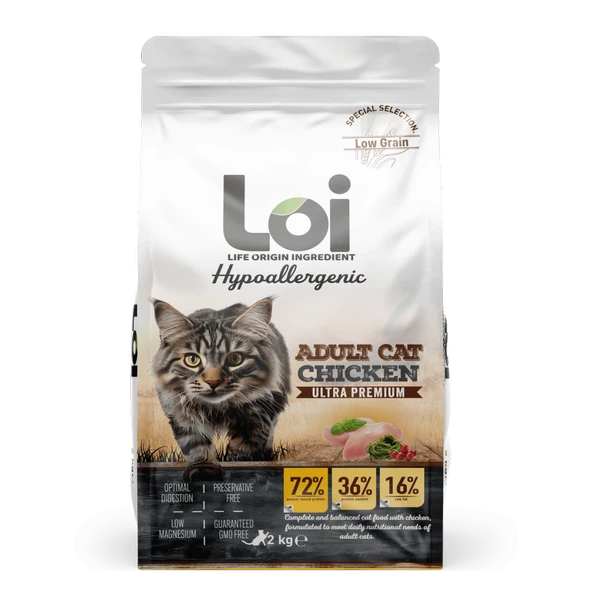 Loi Yetişkin Tavuklu Kedi Maması 2 Kg ürün görseli 1