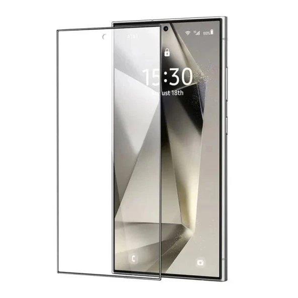 Samsung Galaxy S25 Ultra Uyumlu (6.9) Hd Kırılmaz Cam Tam Kaplayan Ekran Koruyucu ürün görseli 1