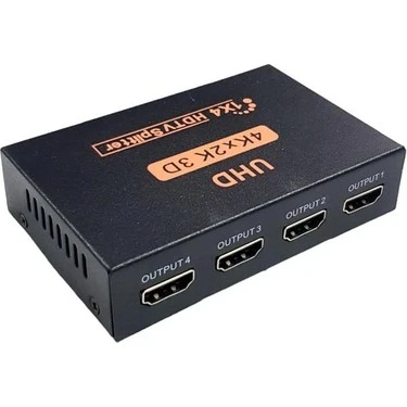 HDMI SPLİTTER 1X4 4 PORT HDMI ÇOKLAYICI 1000MBPS KABLO ÇOKLAYICI ürün görseli 1