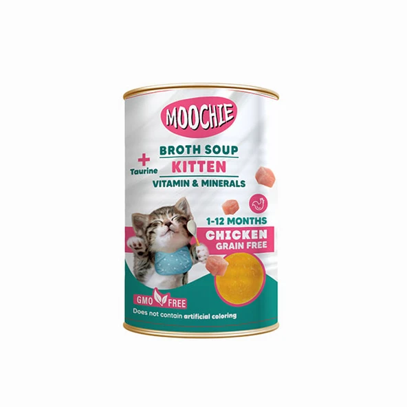 Moochie Et Suyu Çorba Tavuklu Yavru Kedi 6x135ML ürün görseli 1