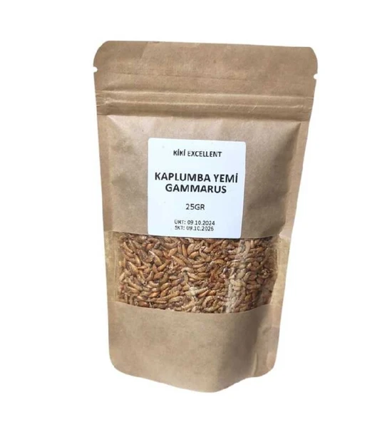 Kiki Kurutulmuş Gammarus Kaplumbağa Yemi 25 Gr ürün görseli 1