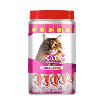 EuroGold Cat Sıvı Kedi Ödülü Ton - Yengeç 30x15Gr ürün görseli 1