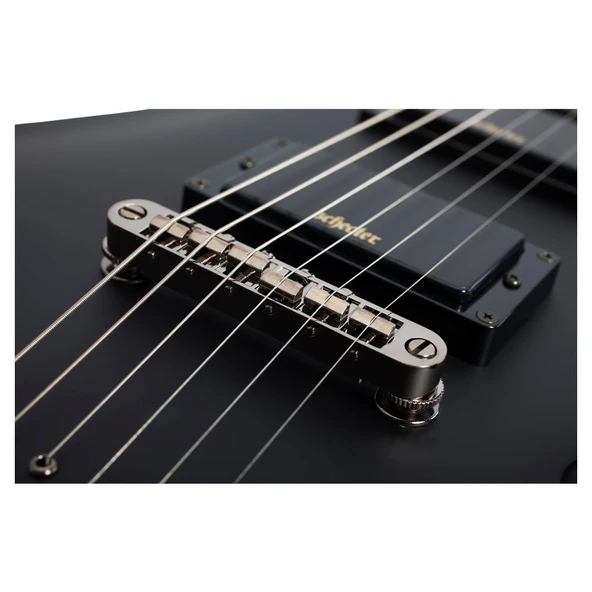 Schecter Demon-6 Elektro Gitar (Aged Black Satin) - Resim 6