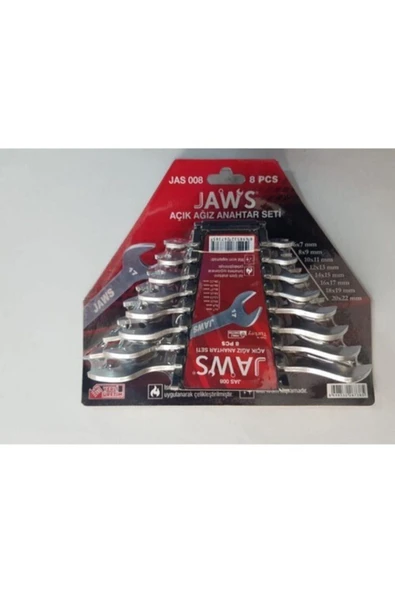 Jaws 8 Parça Açık Ağız Anahtar Takımı ürün görseli 1