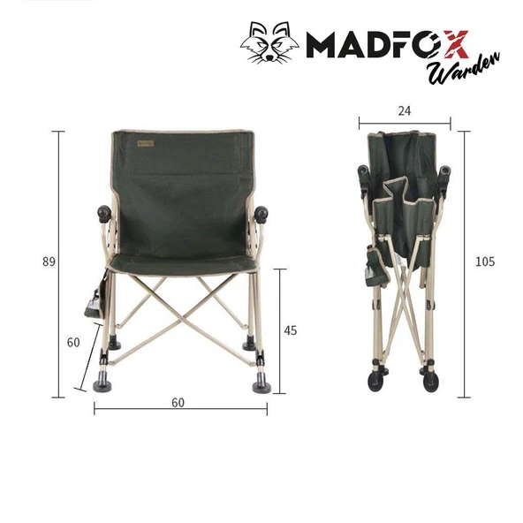 Madfox Warden Katlanır Kamp Sandalyesi - Resim 6