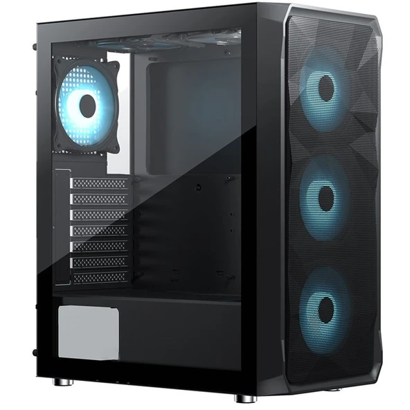 FRISBY Frisby 600W 80+Bronze FC-9485G RGB Fan Mid Tower ürün görseli 1