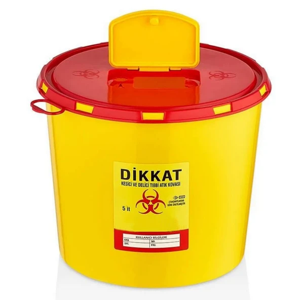 Tıbbi Atık Kovası 5 Litre (TAK3205) -  Güvenli ve Dayanıklı ürün görseli 1