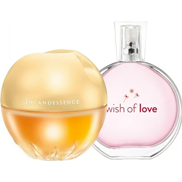 AVON Incandessence + Wish Of Love Kadın Parfüm EDP 50ml set ürün görseli 1