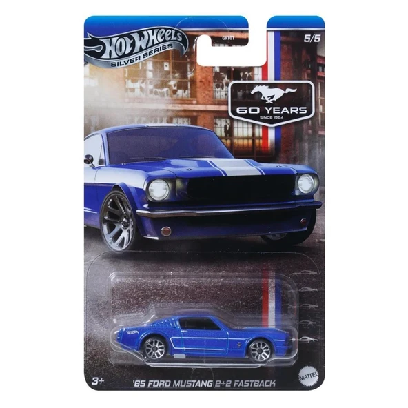 Hot Wheels  60. YIL MUSTANG SERİSİ ARABALAR  65 FORD MUSTANG 2+2 FASTBACK GRT01 - JBY49 ürün görseli 1