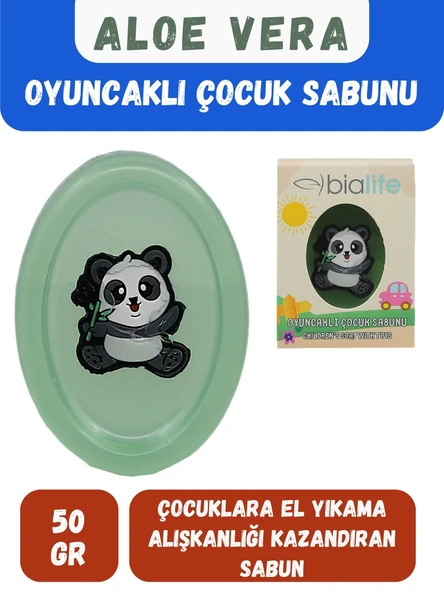 ALOE VERA Özlü El Yapımı Oyuncaklı Çocuk Sabunu - Bialife ürün görseli 1
