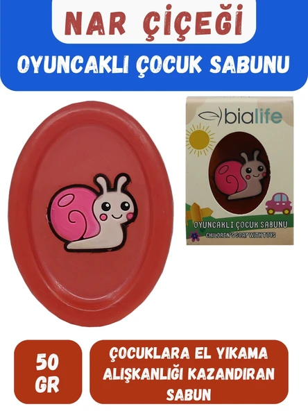 NAR ÇİÇEĞİ Özlü El Yapımı Oyuncaklı Çocuk Sabunu - Bialife ürün görseli 1