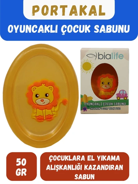 PORTAKAL Özlü El Yapımı Oyuncaklı Çocuk Sabunu - Bialife ürün görseli 1