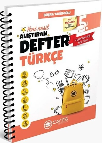 5. Sınıf Türkçe Okula Yardımcı Alıştıran Defter Çanta Yayınları ürün görseli 1