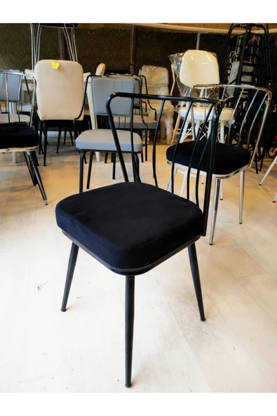DEKOR MOBİLYACIM ( Yeni ) Ay Sandalye Siyah 45 Cm ürün görseli 1