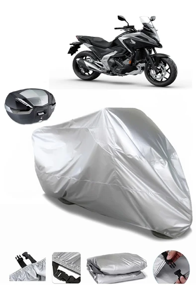 Honda NC 750 X Su  Geçirmez Motosiket Brandası Arka Çanta Uyumlu ürün görseli 1