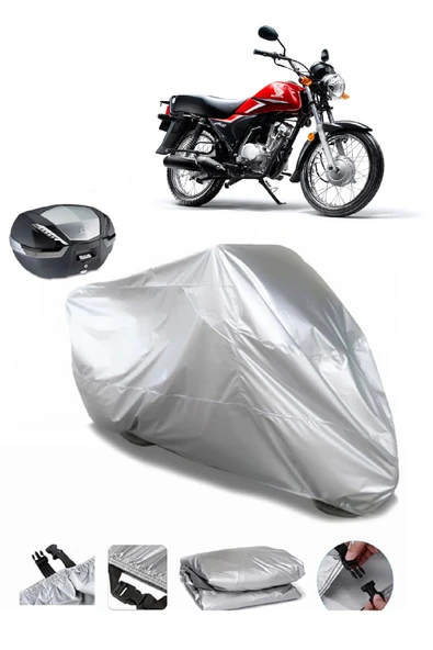 Honda CB 125 ACE Su  Geçirmez Motosiket Brandası Arka Çanta Uyumlu ürün görseli 1