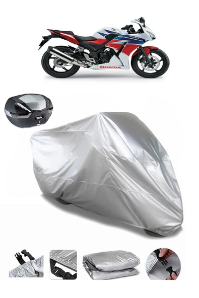Honda CBR 250 R Su  Geçirmez Motosiket Brandası Arka Çanta Uyumlu ürün görseli 1