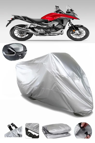 Honda VFR 800 Su  Geçirmez Motosiket Brandası Arka Çanta Uyumlu ürün görseli 1