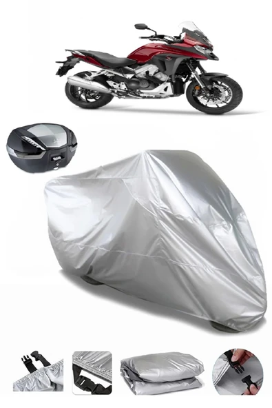 Honda VFR 800 X Crossrunner Su  Geçirmez Motosiket Brandası Arka Çanta Uyumlu ürün görseli 1