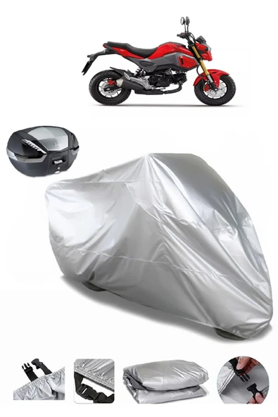 Honda MSX 125 Su  Geçirmez Motosiket Brandası Arka Çanta Uyumlu ürün görseli 1