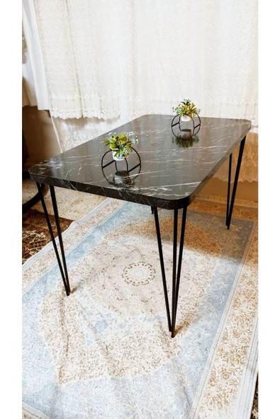 DEKOR MOBİLYACIM Atlantik Çam Desen Oval 70x110 Mutfak Masası ürün görseli 1