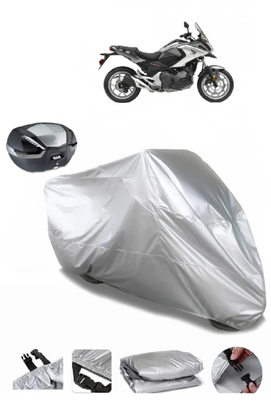 Honda NC 700 X Su  Geçirmez Motosiket Brandası Arka Çanta Uyumlu ürün görseli 1
