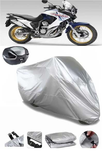 Honda XL 700 Transalp Su  Geçirmez Motosiket Brandası Arka Çanta Uyumlu ürün görseli 1