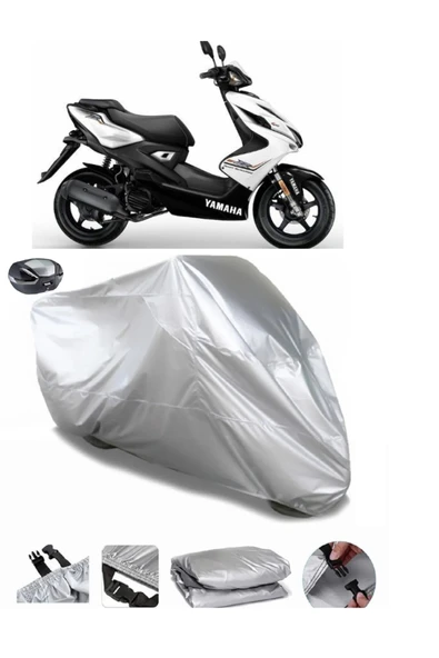 Yamaha Aerox 100 Su  Geçirmez Motosiket Brandası Arka Çanta Uyumlu ürün görseli 1