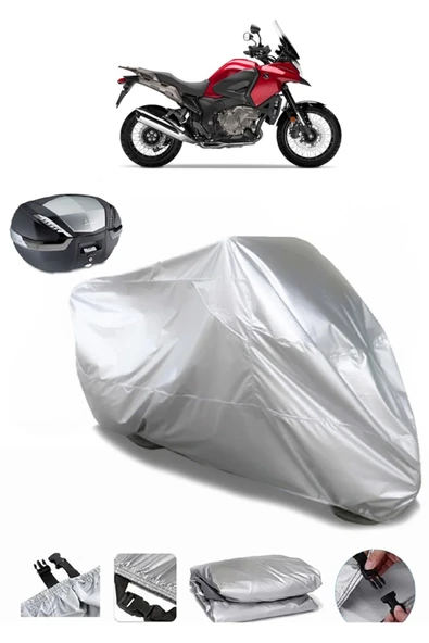Honda VFR 1200 X CrossTourer Su  Geçirmez Motosiket Brandası Arka Çanta Uyumlu ürün görseli 1