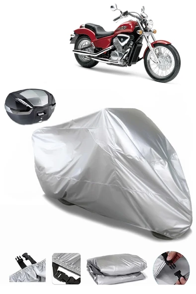 Honda VT 600 Shadow Su  Geçirmez Motosiket Brandası Arka Çanta Uyumlu ürün görseli 1