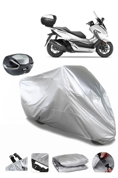 Honda NSS300 Forza Su  Geçirmez Motosiket Brandası Arka Çanta Uyumlu ürün görseli 1