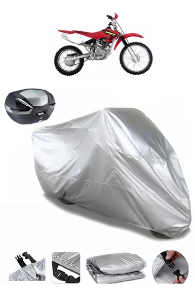 Honda XR 100 R Su  Geçirmez Motosiket Brandası Arka Çanta Uyumlu ürün görseli 1