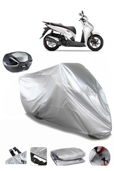 Honda SH 300 Su  Geçirmez Motosiket Brandası Arka Çanta Uyumlu ürün görseli 1