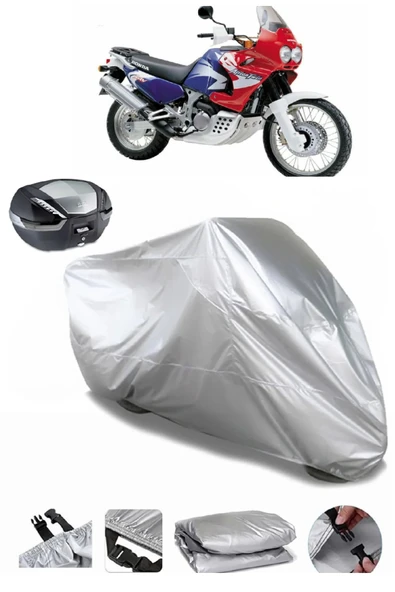 Honda XRV 750 Africa Twin Su  Geçirmez Motosiket Brandası Arka Çanta Uyumlu ürün görseli 1