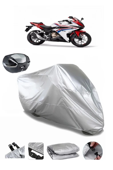 Honda CBR 500R Su  Geçirmez Motosiket Brandası Arka Çanta Uyumlu ürün görseli 1