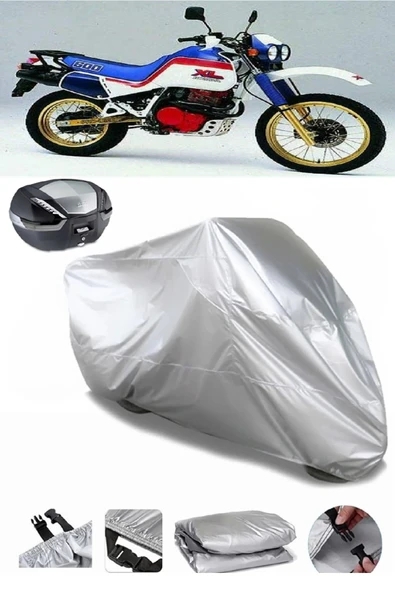Honda XL 600 Su  Geçirmez Motosiket Brandası Arka Çanta Uyumlu ürün görseli 1